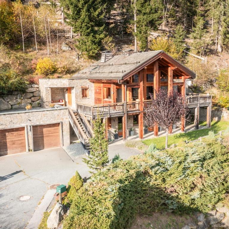 Chalet Ibex Mont-Blanc View, ideal for families, Private Hammam, Sleeps 10 in Les Houches - Chalet - 47