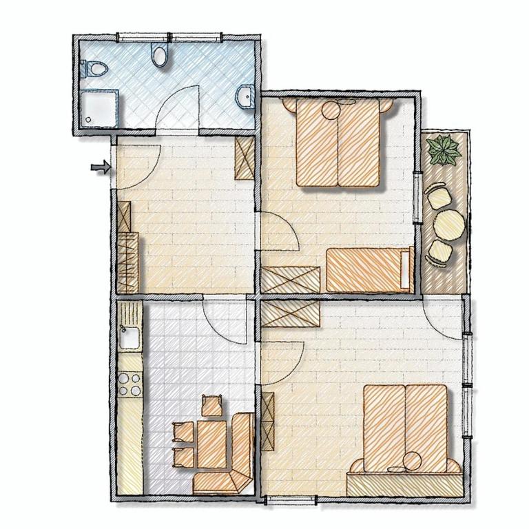 Residence Hofer - Appartamento con 2 Camere da Letto - 1