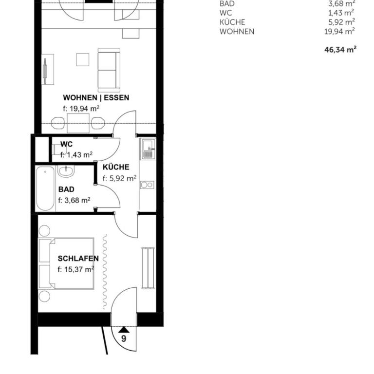 Wohnen zwischen Therme und Golf - Appartement 1 Chambre - 13