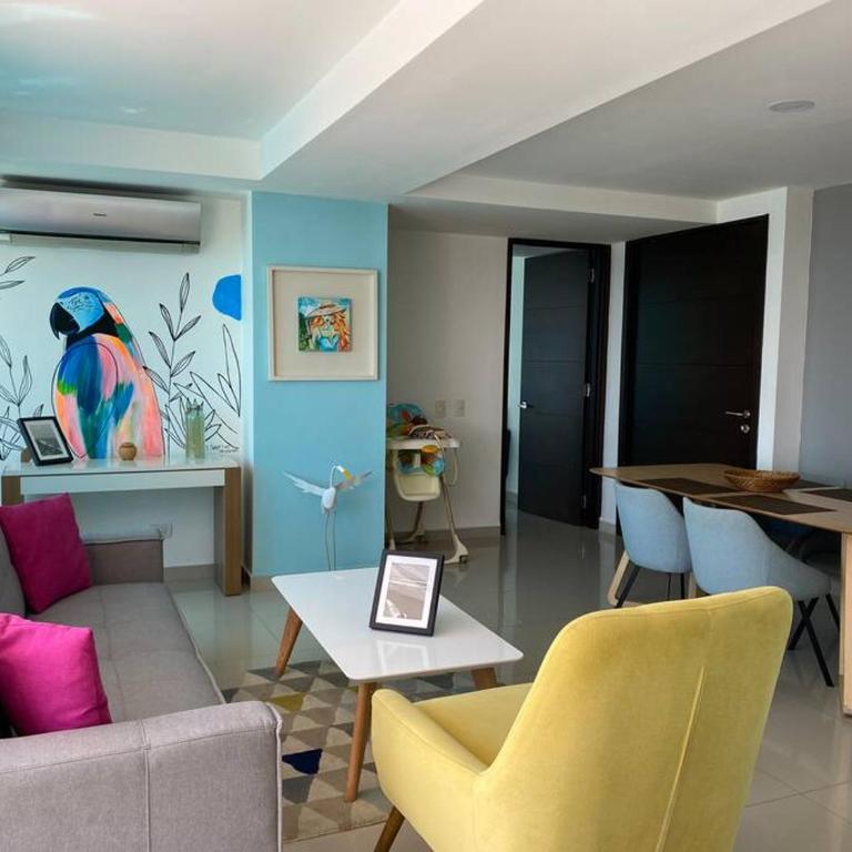 Lindo apto en Cartagena! Sale directo a la playa - One-Bedroom Apartment - 5
