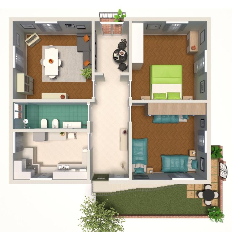 Isola del Lido, Luminoso, immerso nel verde, per 5 - Appartement 2 Chambres - 22
