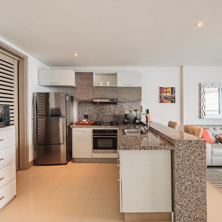 Magnífico apto de 1 habitación con vista inmejorable al mar en Bocagrande - Apartamento con balcón - 19