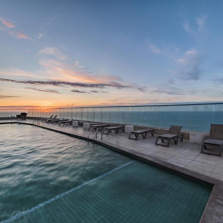 Magnífico apto de 1 habitación con vista inmejorable al mar en Bocagrande - Apartamento con balcón - 6