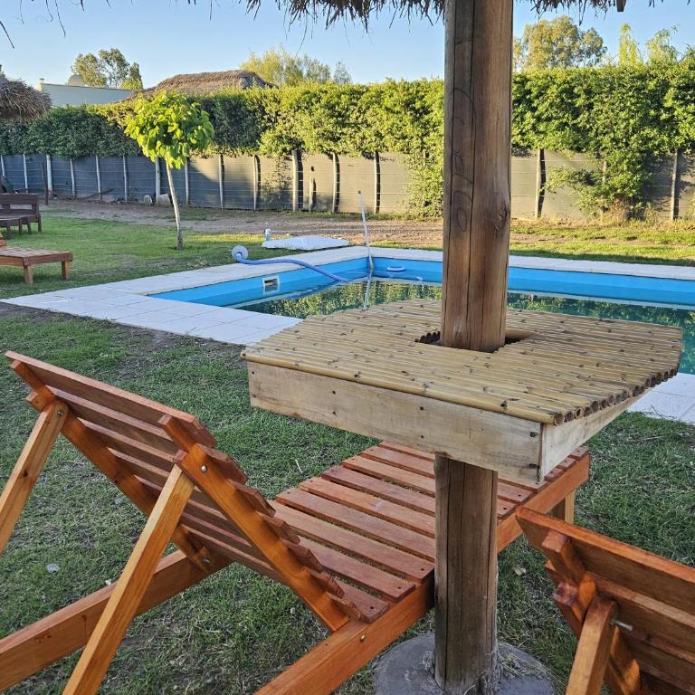 Casa con pileta privada en complejo de cabañas CABLE A TIERRA Syrah San Rafael - Two-Bedroom House - 7