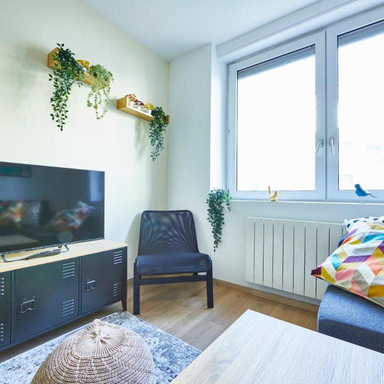 BE-2G - Joli 2 pièces tout équipé - 1 à 2 pers au 2ème étage au centre de Mulhouse - Apartment mit 1 Schlafzimmer - 4