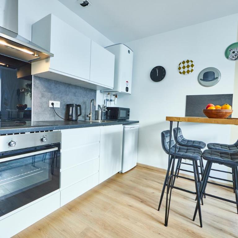 BE-2G - Joli 2 pièces tout équipé - 1 à 2 pers au 2ème étage au centre de Mulhouse - Apartment mit 1 Schlafzimmer - 6