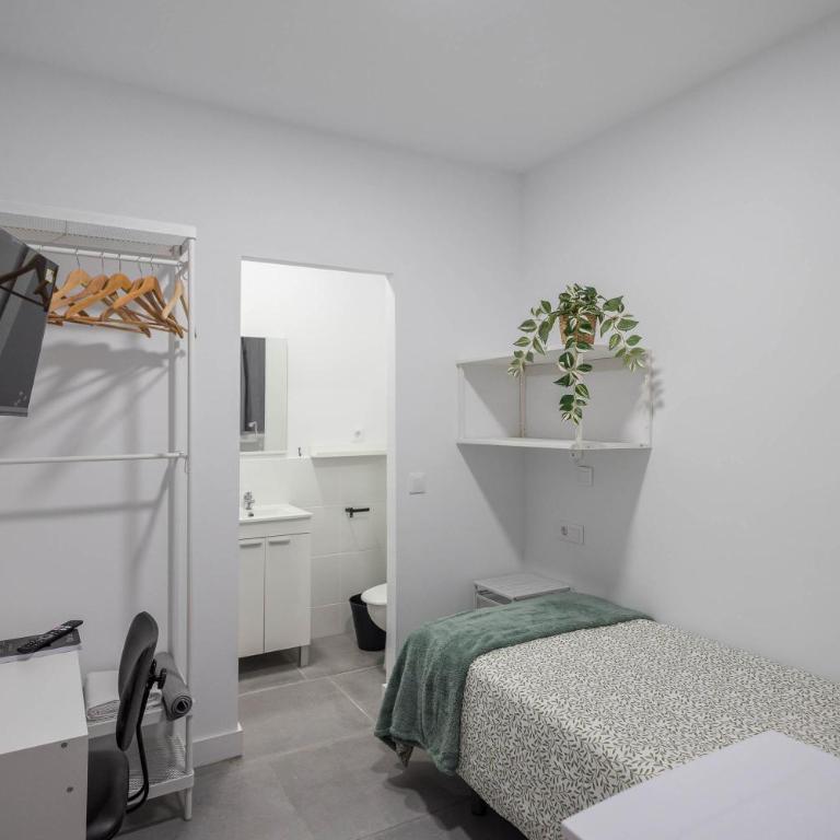 Coliving Mol-Terrace, En-Suite Bathroom, Fridge & TV - Habitación Individual con baño privado - 12