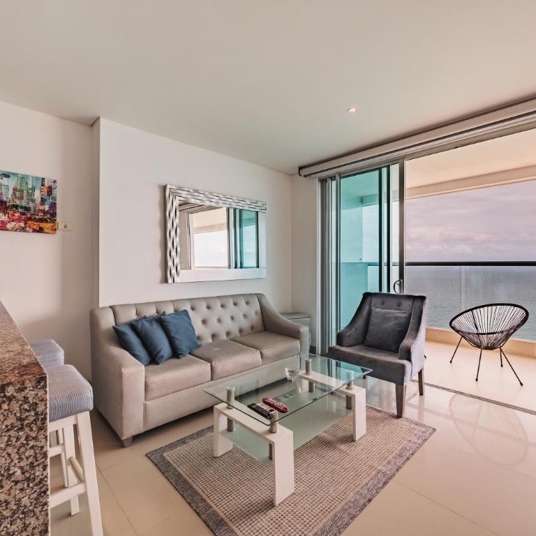 Acogedor apto de 1 habitación con vista de primera clase al océano - Apartamento - 1