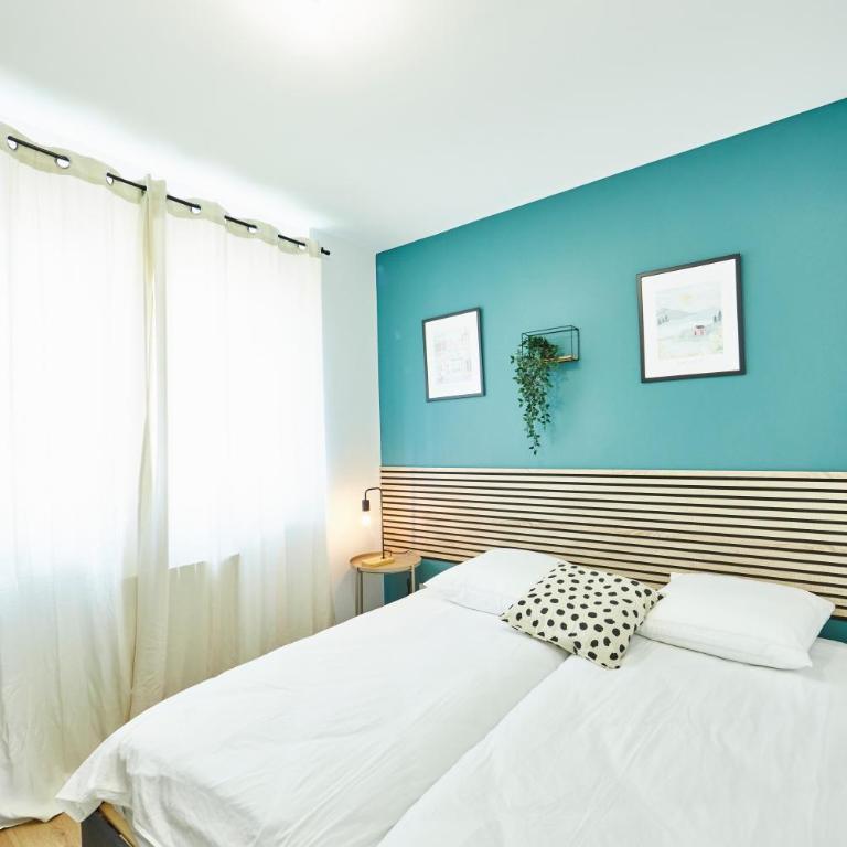 BE-3D - Joli 3 pièces tout équipé pour 1-4 pers au 3ème étage au centre de Mulhouse - Apartment mit 2 Schlafzimmern - 16