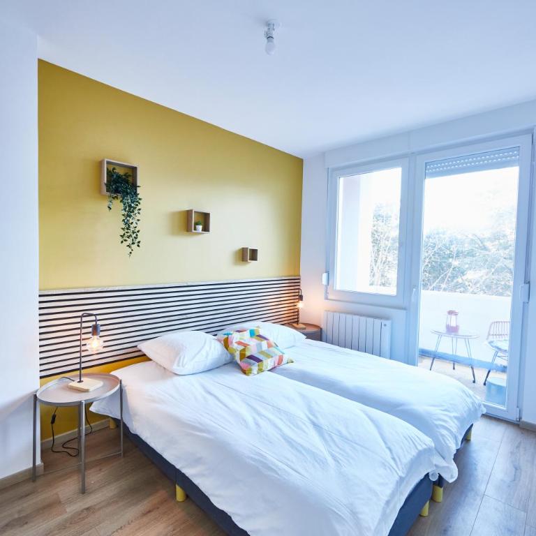 BE-3D - Joli 3 pièces tout équipé pour 1-4 pers au 3ème étage au centre de Mulhouse - Apartment mit 2 Schlafzimmern - 13