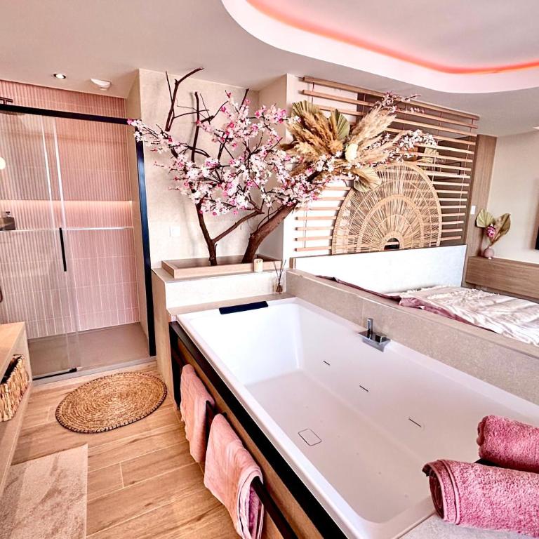 Blossom Suite-Hyper centre Jacuzzi Balcon clim - One-Bedroom Apartment - 9
