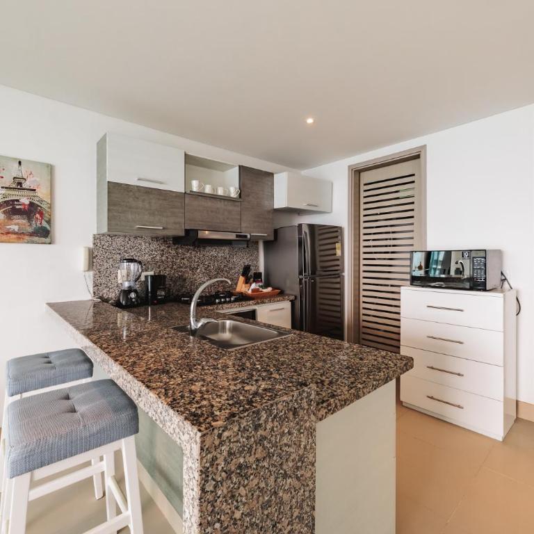 Precioso apto de 1 habitación con vista extraordinaria en Bocagrande - Apartamento - 9