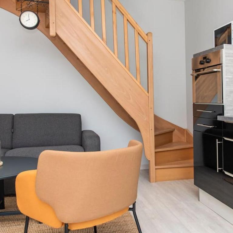 Duplex de charme - centre Caen à pied - 4 pers - One-Bedroom Apartment - 16