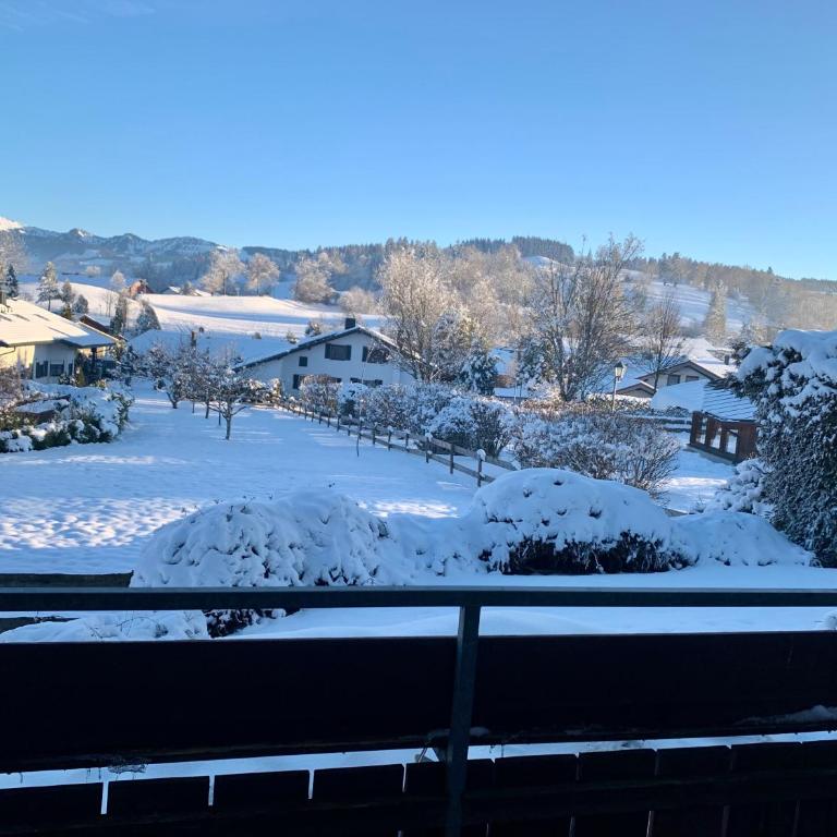 Bergnest Lodge mit Bergblick - Ca 3 min Skilift - Balkon - Garten - 6 Pers - Hund - Luftkurort - nähe Buchenegger Wasserfälle - Eistobel - Bodensee - Apartment mit 1 Schlafzimmer - 46