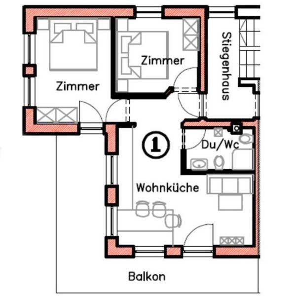 Grasspeintenhof Reiterhof - Appartamento Familiare con 2 Camere da Letto e Vista - 7