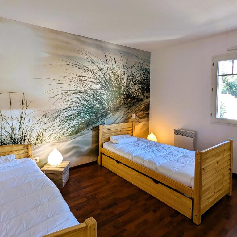 T3 76m² avec terrasse, balcon, à 100m de la plage d'Eyrac, parking et WIFI - FR-1-420-154 - Apartment - 9
