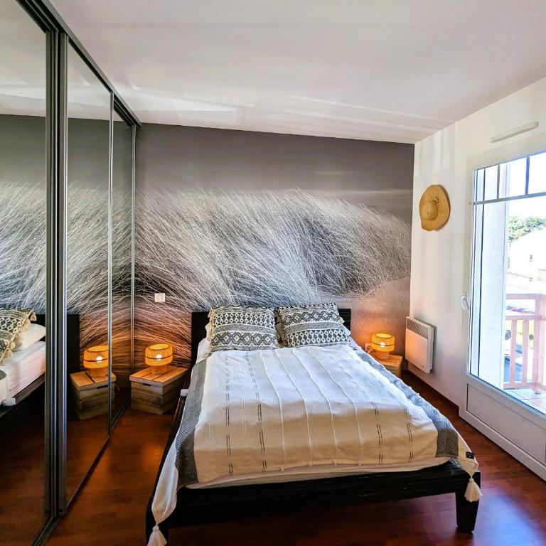 T3 76m² avec terrasse, balcon, à 100m de la plage d'Eyrac, parking et WIFI - FR-1-420-154 - Apartment - 15