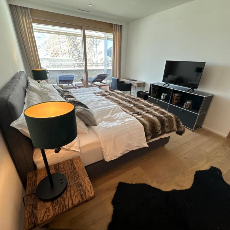 Alpine Luxury Apartment Davos with Spa Access to 5 Star Hotel - Apartment mit 2 Schlafzimmern - 74