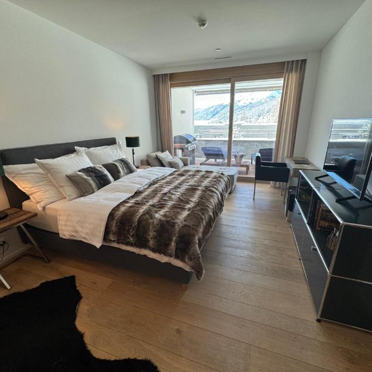 Alpine Luxury Apartment Davos with Spa Access to 5 Star Hotel - Apartment mit 2 Schlafzimmern - 35