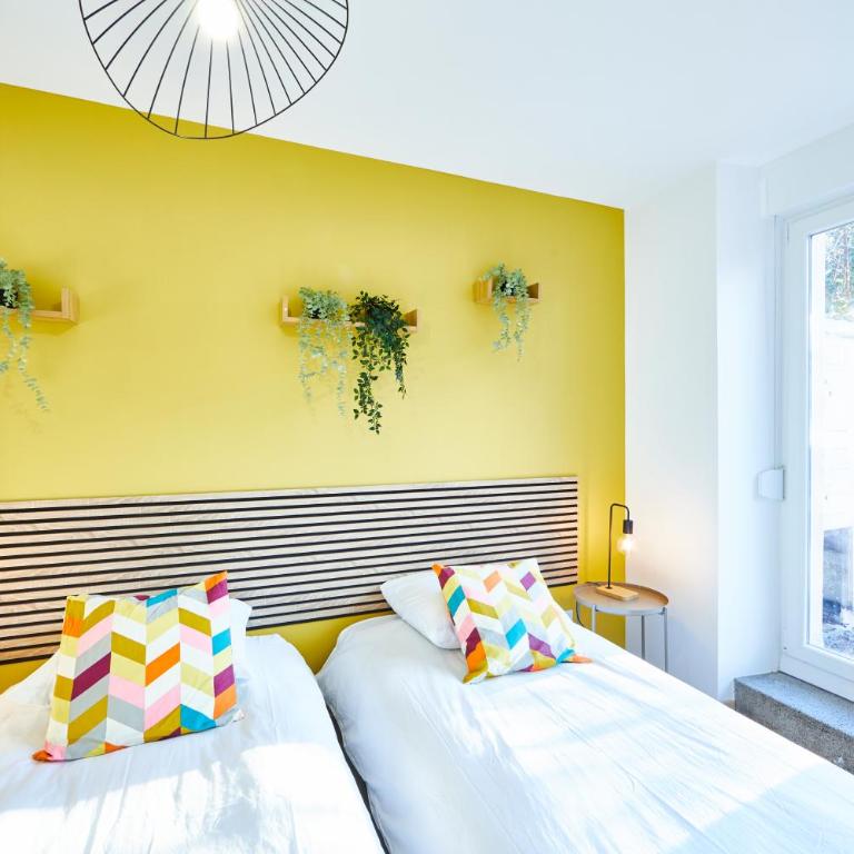 BE-1 - Joli 4 pièces tout équipé pour 1-6 pers 1er étage au centre de Mulhouse - Apartment mit 3 Schlafzimmern - 2