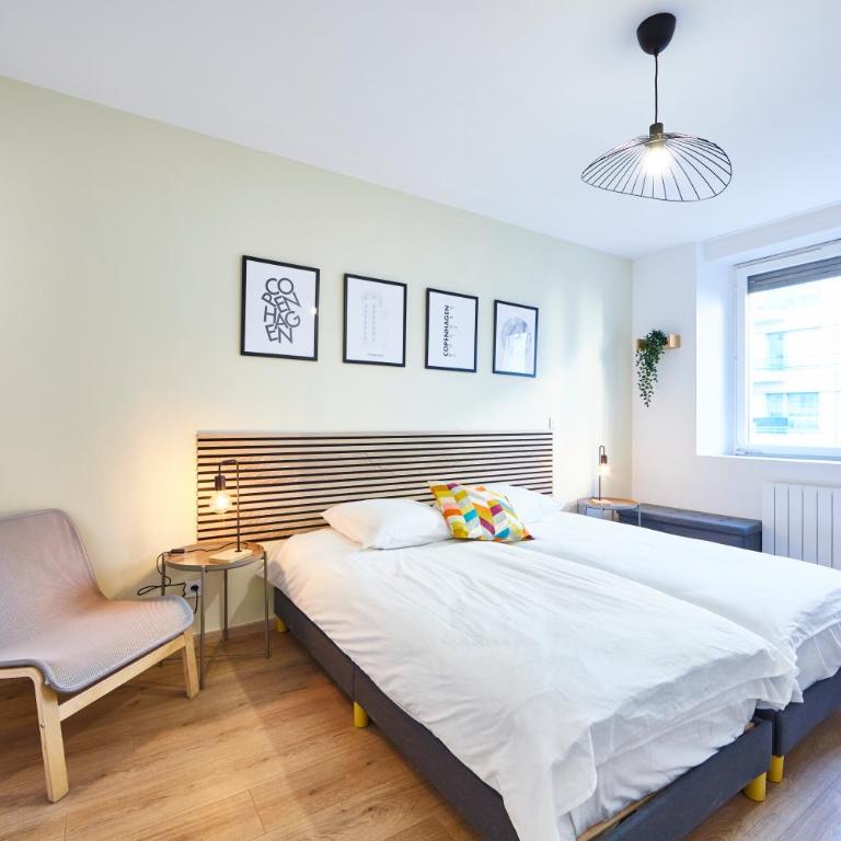 BE-1 - Joli 4 pièces tout équipé pour 1-6 pers 1er étage au centre de Mulhouse - Apartment mit 3 Schlafzimmern - 5