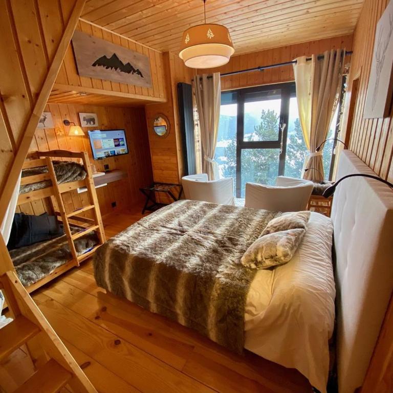 Chalet cozy avec jacuzzi et vue lac - Two-Bedroom Chalet - 7