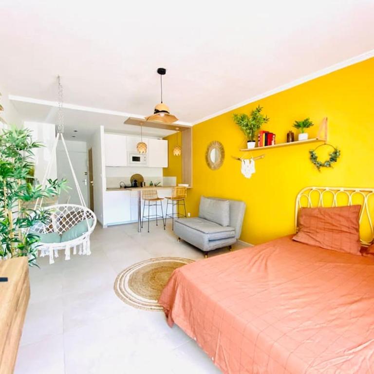 Studio Boho Clim Parking terrasse - Apartment mit 1 Schlafzimmer - 4