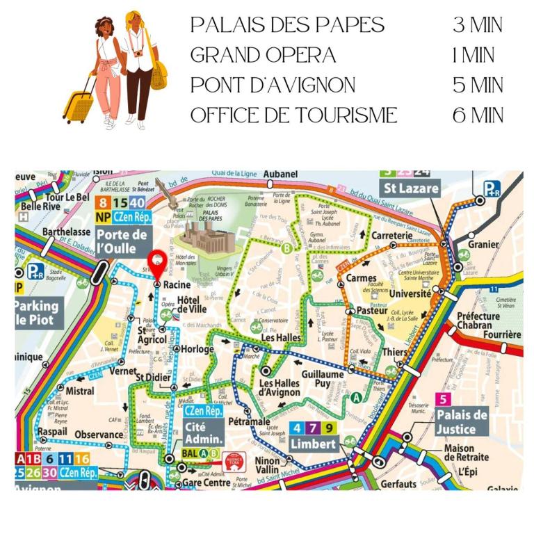 Loge de l'Opéra à 200 m du Palais des Papes - Apartment mit 1 Schlafzimmer - 29