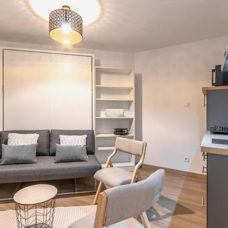 Lachenal - Centre - Navette de ski - Balcon - Studio - 6