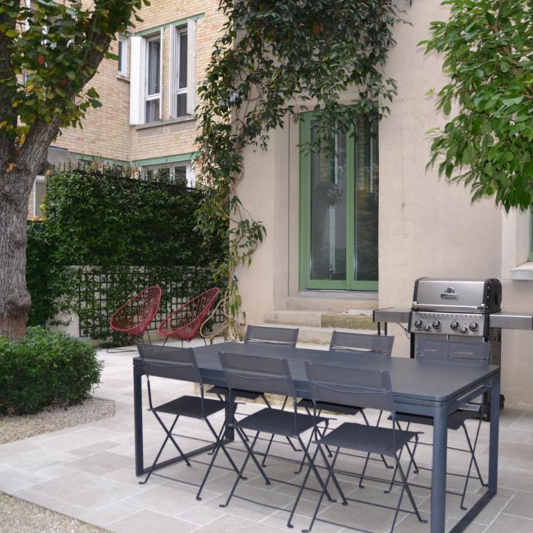 La Villa d'Auteuil, Paris 16 - Chambre Lit Queen-Size - Vue sur Jardin - 11