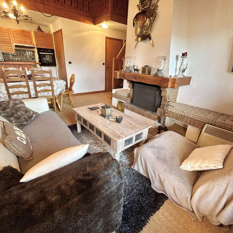 Appartement cosy à Megève: 3 pièces + mezzanine, 4 couchages - Proche remontées mécaniques et golf - FR-1-597-19 - Appartement (4 Adultes) - 1