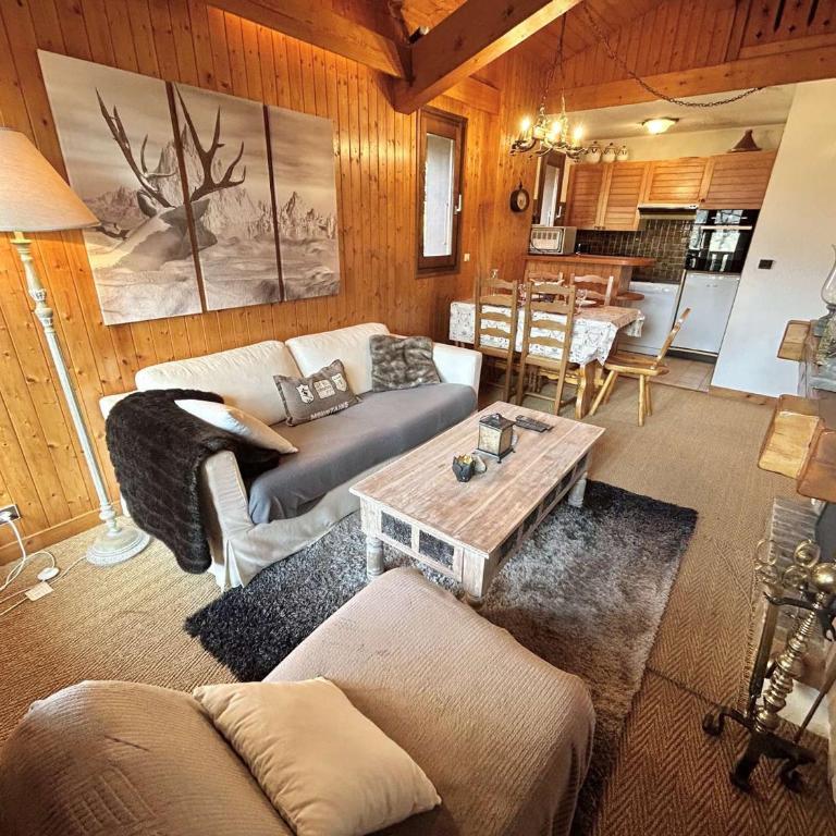 Appartement cosy à Megève: 3 pièces + mezzanine, 4 couchages - Proche remontées mécaniques et golf - FR-1-597-19 - Appartement (4 Adultes) - 3