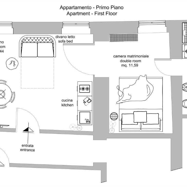 Casa Marzia - Appartamento con 1 Camera da Letto - 7