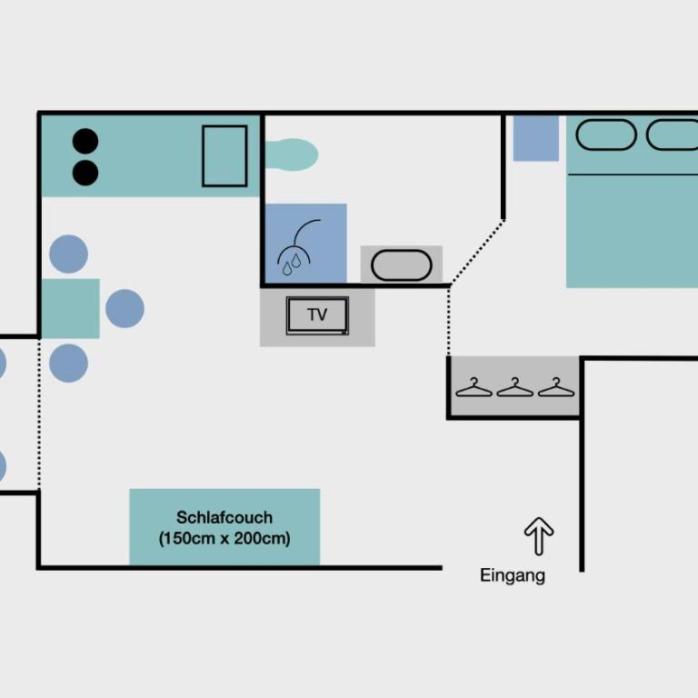Alpenflair Apartments - Apartment mit 1 Schlafzimmer und Balkon - 7