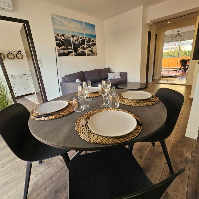 2 pièces lumineux, proche plage, parking, clim, hippodrome - Appartement 1 Chambre - 14