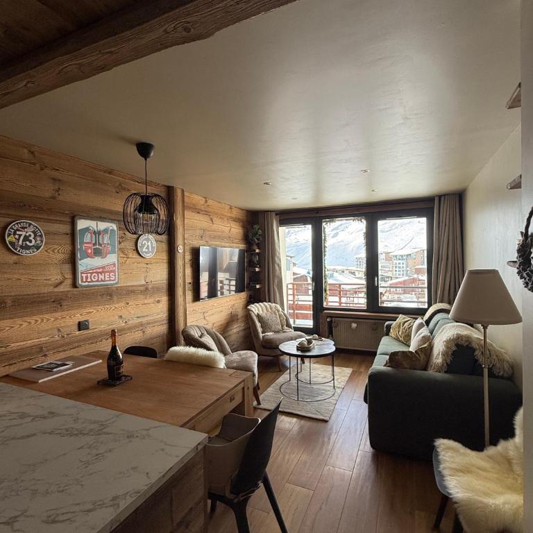 MyHome - L'Absinthe Bleue - Appartement 4-6 personnes neuf 4 étoiles - balcon sud- ski aux pieds - Tignes Val Claret - Appartement 2 Chambres avec Vue sur la Montagne - 1