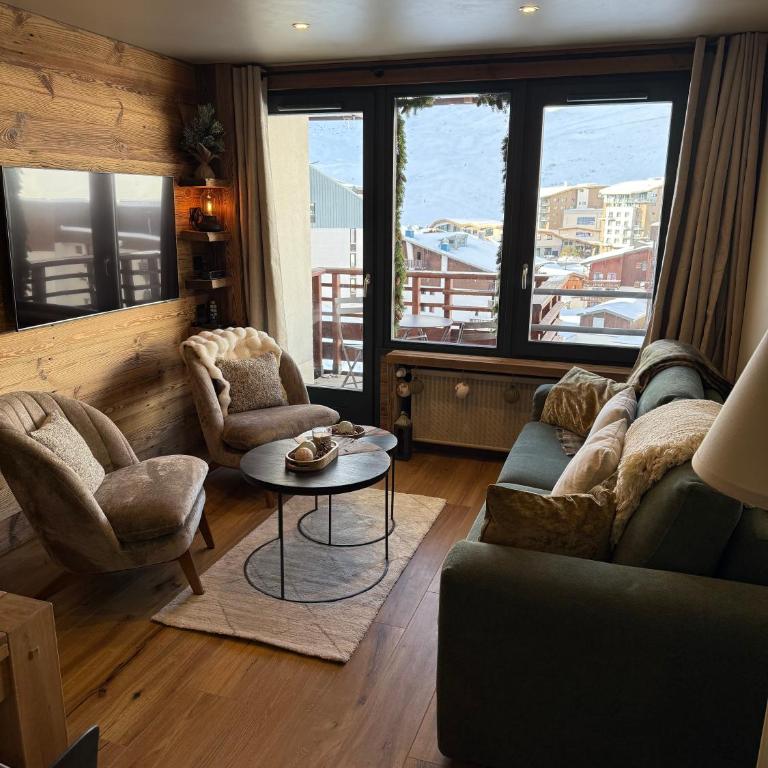 MyHome - L'Absinthe Bleue - Appartement 4-6 personnes neuf 4 étoiles - balcon sud- ski aux pieds - Tignes Val Claret - Appartement 2 Chambres avec Vue sur la Montagne - 4
