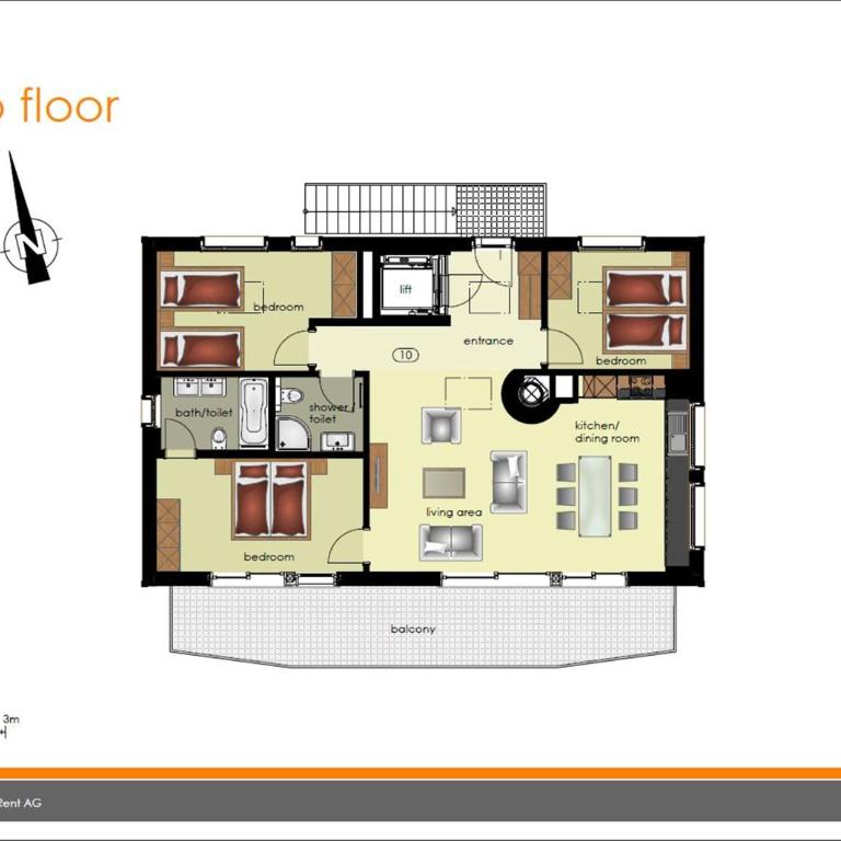 Apartment Bäreggblick - GRIWA RENT AG - Apartment mit 3 Schlafzimmern - 23