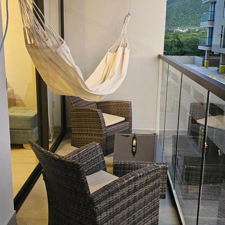 Apartamento Celeste a Pasos del Mar y Aeropuerto - Apartamento de 1 dormitorio - 5
