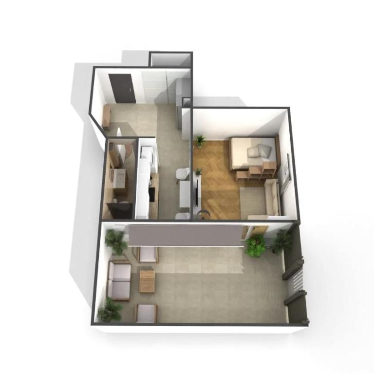 Central Studio - Bright & Modern - Private Terrace - AirCon - Near Train & Beach - Appartement 1 Chambre - 48