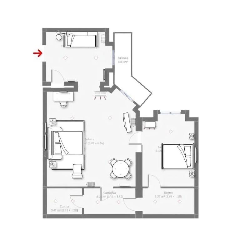 Maison Boncompagni - Appartamento con 1 Camera da Letto - 9