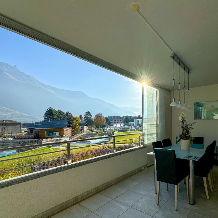 Hôtel des Bains de Saillon - Apartment mit 1 Schlafzimmer und Balkon - 1