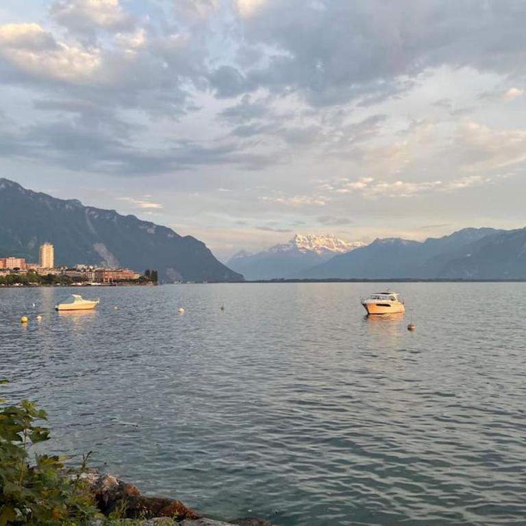 Le National Montreux Switzerland - Apartment mit 2 Schlafzimmern mit Balkon und Terrasse - 1