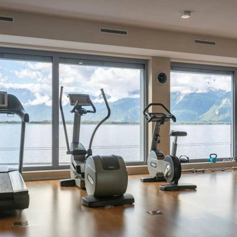 Le National Montreux Switzerland - Apartment mit 2 Schlafzimmern mit Balkon und Terrasse - 14