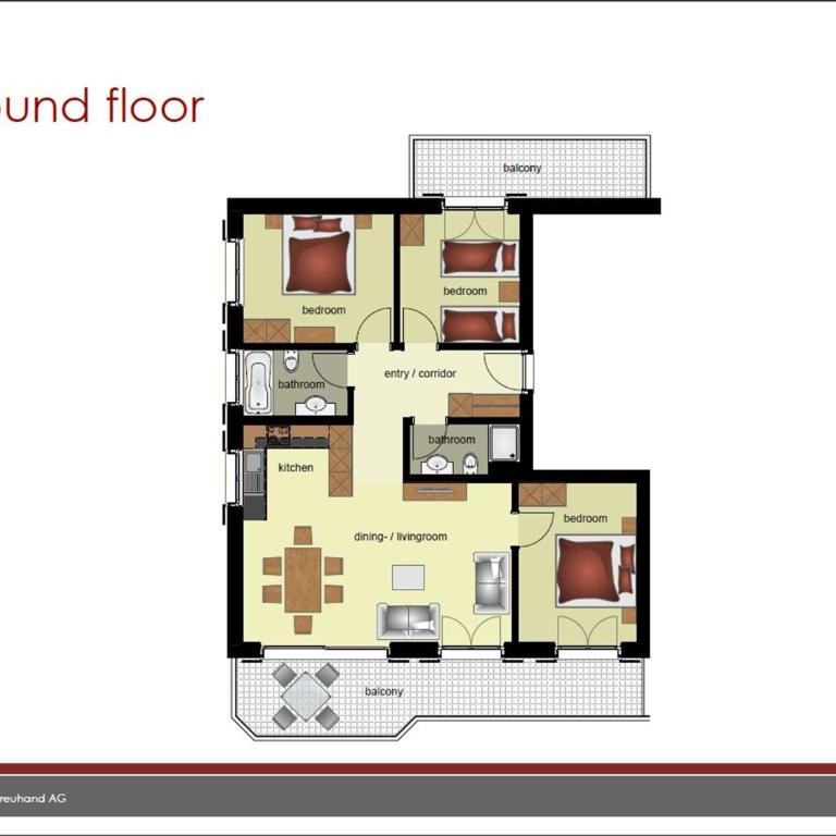 Apartment Alpha - GRIWA RENT AG - Apartment mit 3 Schlafzimmern - 23