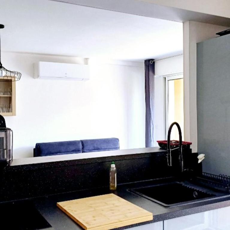 Spacieux T3 Sète, parking, 10 min à pied gare et centre ville, wifi, clim - Two-Bedroom Apartment with Terrace - 23