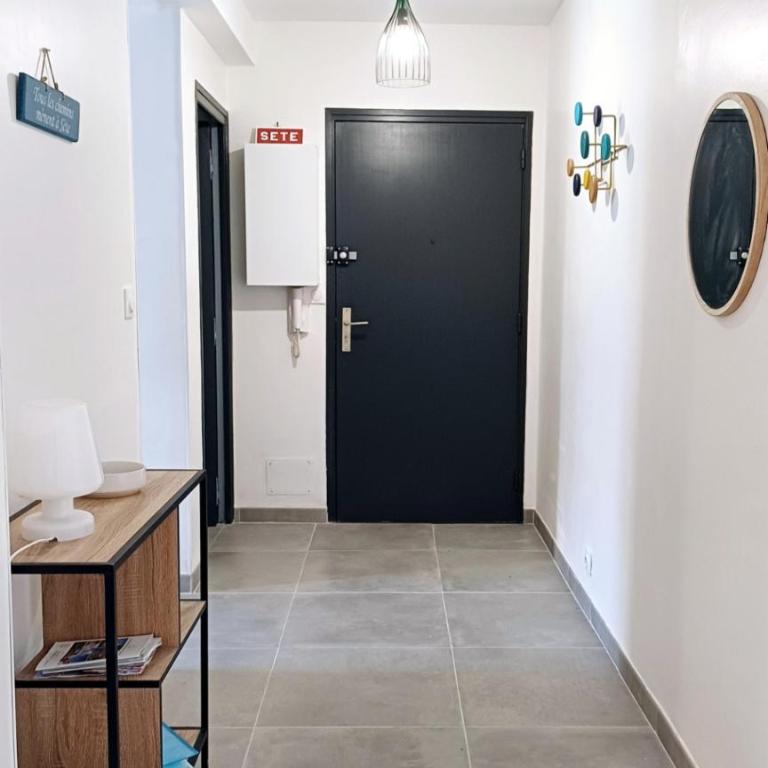 Spacieux T3 Sète, parking, 10 min à pied gare et centre ville, wifi, clim - Two-Bedroom Apartment with Terrace - 14