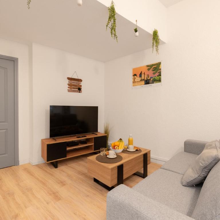 Spacieux T2 au centre ville avec parking et climatisation - Apartment mit 1 Schlafzimmer - 3