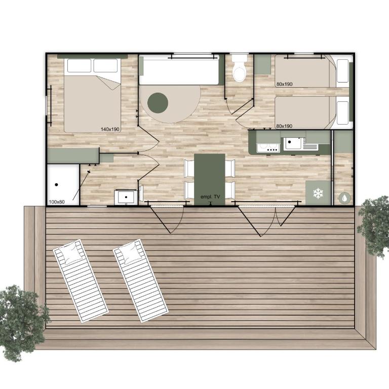 Camping International - Mobile Home Arinella (4 Adultes) - 1