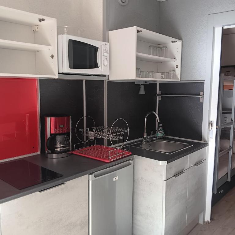 Location semaine 7 nuits du samedi au samedi Studio 20m2 cozy 4pers au pied d une piste bleu accès remontés - Studio - Vue sur Montagne - 3